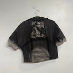 Omser Black Ombre Embroidered Short Puff Sleeve Jacket Sz S NWT Photo 10