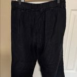 Ralph Lauren Lauren  100% Linen Black Chinos Pants Size 12 Petite Photo 5