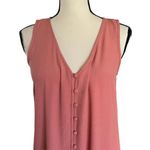 Madewell Dusty Pink Sleeveless Full button up front mini dress. Sz.XS Photo 4