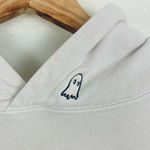 Lonely Ghost  off white cream logo hoodie sweatshirt. Medium. Photo 2