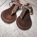 Frye  Carson Brown Leather Boho Thong Sandals Sz 7 Photo 8