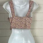 Motel Rocks Gilda Crop Top In Flower Fun Lilac Lemon size S Photo 6