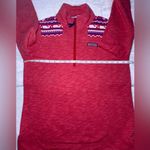 Vineyard Vines  Red Pullover with Whale Pattern Photo 5