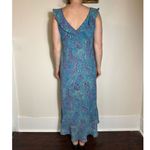 Scarlett Vintage Blue Paisley Midi Dress Fits like Size 8 Photo 1