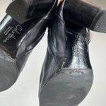 Cole Haan Black Leather Heeled Ankle Boots Buckle Accents Pointed Toe Size 9 Photo 4