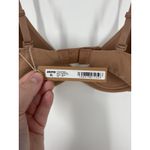 SKIMS  Fits Everybody Scoop Plunge Bra Sienna Underwire Padded Tan Brown Size 30B Photo 2