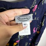 Stonebridge Navy Floral Vintage Maxi Skirt Sz M Blue Size M Photo 3