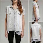 J Brand Nwot  finn distressed vest s/m Photo 1