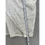 Hippie Rose  Women's Sweater White Marled Long Sleeve Medium Paneled Photo 8