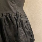 Rebecca Minkoff  Leather Pleated Dress Black 10 Photo 3