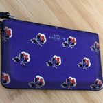 Coach  Purple Wristlet Wallet with Floral Pattern Photo 6