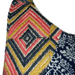 THML ANTHROPOLOGIE ‎ Mixed Print Embroidered Split Back Sleeveless Top EUC Small Photo 3