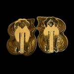 St. John  Gold Sculpted Earrings Photo 3