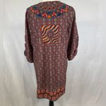 Urban Coco  bohemian tie neck print ethnic style shift dress size small Photo 6