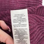 Chico's  Sz 1 US M 8 Sweater Rib Texture Dawn Pullover 3/4 Dolman Sleeve Burgundy Photo 7