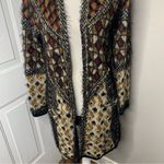 BCBGMAXAZRIA  eyelash multicolor open duster chain sweater cardigan size‎ small Photo 3