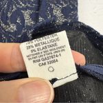 Eva Franco Blue Floral Brocade Peplum Top Women’s S Anthro Y2K Preppy Twee Photo 6