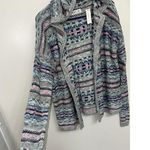 Gilly Hicks NEW Hollister Hoody Cardigan Sweater Xlongsleeves Pink Blue XS S Photo 9