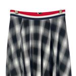 Mare Mare x Anthropologie Plaid Midi Skirt Small Black White A Photo 2