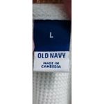 Old Navy Tank Top Womens Size L White Waffle Knit Scoop Neck Back Casual Basic Photo 4