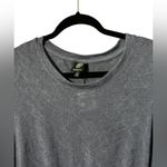 Bobeau  Women's Gray Blue Short Sleeve Twist Front Crewneck T-Shirt Size Small Photo 2