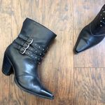 Harley Davidson Harley-Davidson • Bette 3 strap boots heel ankle buckle pointed toe western moto Photo 0