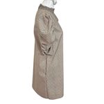 ZARA Plaid Puff-Sleeve Mini Dress Women’s Size M Smocked Neckline Brown Chic Photo 1