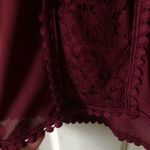 My Michelle Burgundy Blouse Photo 4