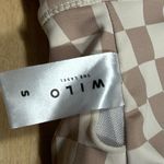 WILO Wave Print Sports Bra Sz S Tan Photo 5