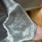 Reformation  Terezia Silver Mini Wrap Dress Size L Festive Holiday Cocktail Hoco Photo 4