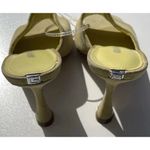 Guess  Yellow Padded Hambree 1191221 Square Toe Leather Heels Women’s Sz 6 Photo 8
