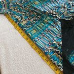 Love Tease shawl southwestern print fringed shirt sleeves longer in back Sz SM Photo 1