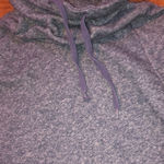 Derek Heart  Light Blue Marled Pullover Sweatshirt Small Photo 1