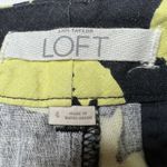 Loft Linen Blend Floral Silhouette Shorts Size 4 Photo 3