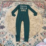 PINK - Victoria's Secret Victorias secret PINK happy holla days sequin thermal one-piece pajamas size med Photo 6