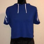 Charlotte Russe Blue Hoodie Crop Top Photo 0