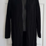 Eileen Fisher  Merino Wool Cardigan Size Small Petite Black Leightweight Photo 0
