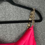 House of Harlow 1960‎ Pink Gold Chain Satin Cowl Neck Dress Party Hoco Small NWT Photo 5