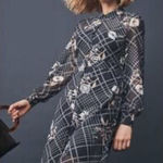 Modcloth NWT  chevron a fine line navy dress xs Photo 0