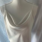 Elegant Cream Women's Cowl Neck Blouse White Size L Photo 6