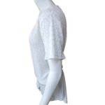Vera Wang Simply Vera  Light Gray Tie Back Short Sleeve Tee Shirt (XL) Photo 2