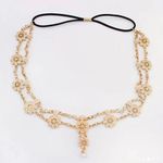 Boho Style Head Piece With Pendant Golden Hair Band Women's Head Accessories Dec Gold Photo 0