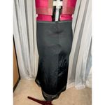 half slip skirt black slip floral lace size medium Photo 4