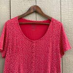 Torrid Womens Shirt Red White Polka Dot Super Soft Button Front Plus Size 2X Photo 3