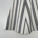 Cameo  Women's White Black Purple Vertical Stripe A-Line‎ Midi Skirt Size XS Photo 4