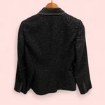 Dana Buchman Vintage 90’s luxury mohair wool boucle tuxedo collar metallic thread blazer Photo 2