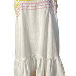 Lisa‎ Marie Fernandez x Target Women's Dress Boho Spanish Ric Rac Trim Large White Photo 0