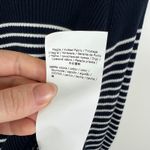 Marella Sport Striped Cotton Knit Sweater Large Navy Nautical Coastal Pullover Blue Photo 6