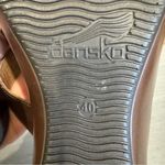 Dansko Donna Coffee Swirl Sandal Wedge Heel Platform Slide Open Toe Leather 40/9 Brown Photo 5