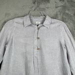Sigrid Olsen Shirt Womens Small Lilac Linen Tunic Classic Lagenlook Minimalist Photo 3